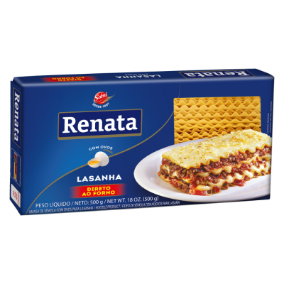 Massa P/ Lasanha Renata C/Ovos 500G
