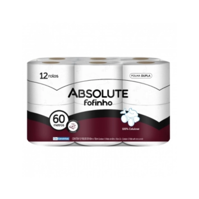 Papel Hig Absolute F Dupla 60Mt 12X4