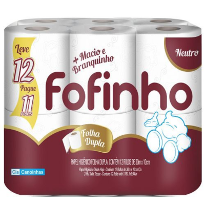 Papel Hig Fofinho F Dupla L12 P11 8X1