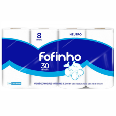 Papel Hig Fofinho F Simples 12Pc X 8