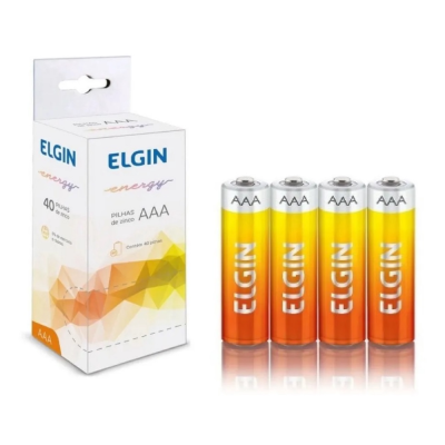 Pilha Elgin Energy Aaa 40Un