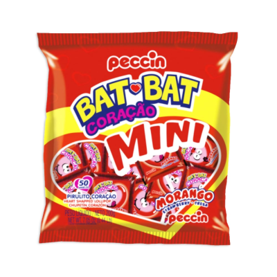 Pirulito Bat Bat Coracao Mini Mor 200G