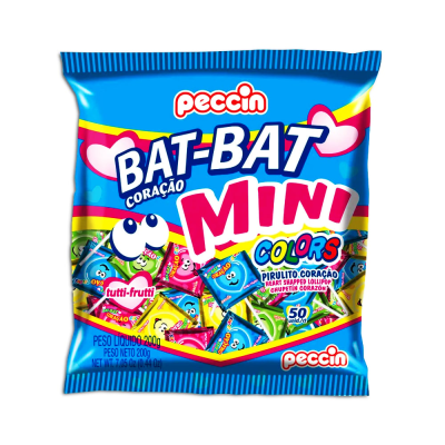 Pirulito Bat Bat Coracao Mini Sortido 5