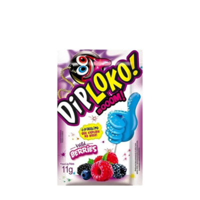 Pirulito Diploko Booom Wild Berries 11G