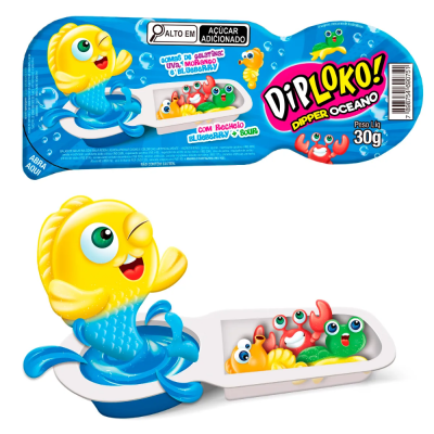 Pirulito Diploko Dipper Oceano 30G