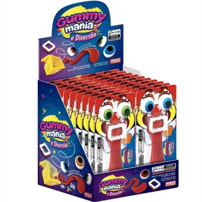 Bala Audaz Gelatina Gummy Mania Diversão
